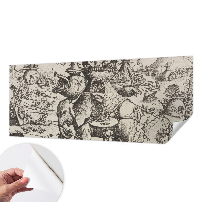 Fototapete nach Maß Eine groteske Schlacht