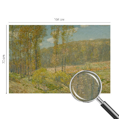 Vintage Tapete mit Waldlandschaft