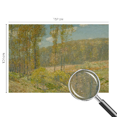 Vintage Tapete mit Waldlandschaft