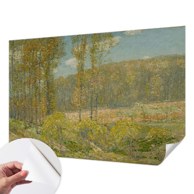 Vintage Tapete mit Waldlandschaft