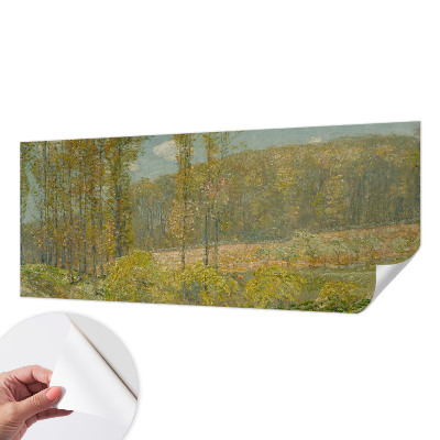 Vintage Tapete mit Waldlandschaft