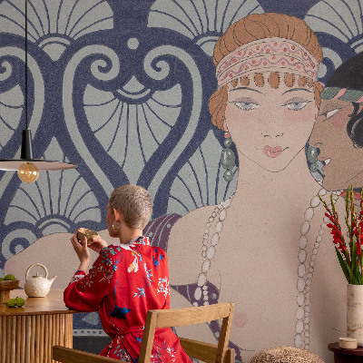 Selbstklebende Fototapete Künstlerpaar