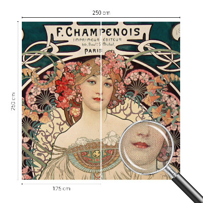 Selbstklebende Fototapete für die Wand Blumensymmetrie