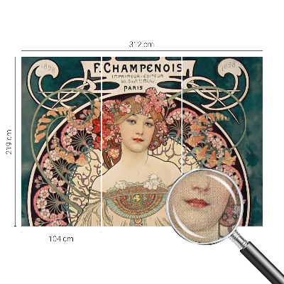 Selbstklebende Fototapete für die Wand Blumensymmetrie