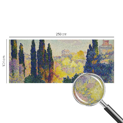 Selbstklebende Fototapete fürs Wohnzimmer mit impressionistischen Landschaftsmotiven