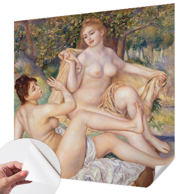 Selbstklebende Fototapete fürs Schlafzimmer mit Motiv entspannter Frauen