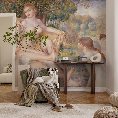 Selbstklebende Fototapete fürs Schlafzimmer mit Motiv entspannter Frauen