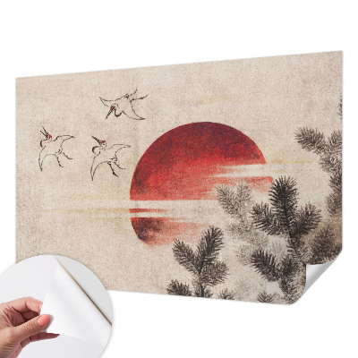 89D-Fototapete zwei-teilige Fototapete mit Waldmotiv im Osten