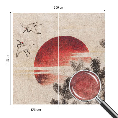 89D-Fototapete zwei-teilige Fototapete mit Waldmotiv im Osten