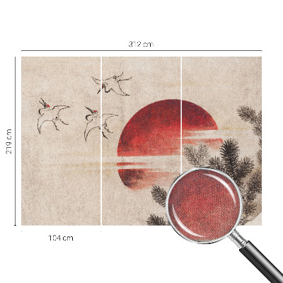 89D-Fototapete zwei-teilige Fototapete mit Waldmotiv im Osten