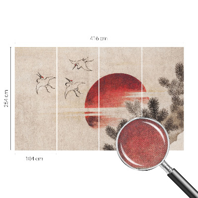 89D-Fototapete zwei-teilige Fototapete mit Waldmotiv im Osten