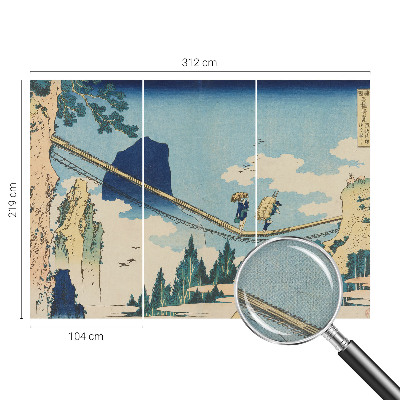 Selbstklebende Fototapete fürs Kinderzimmer mit dem Motiv einer Bergbrücke