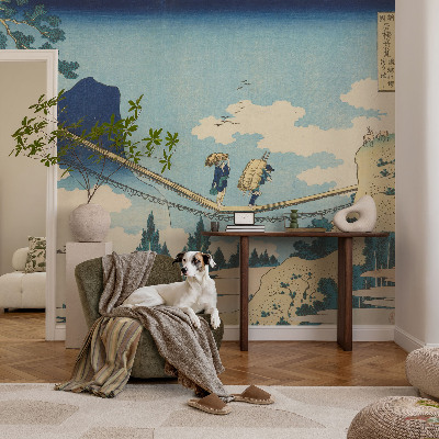 Selbstklebende Fototapete fürs Kinderzimmer mit dem Motiv einer Bergbrücke