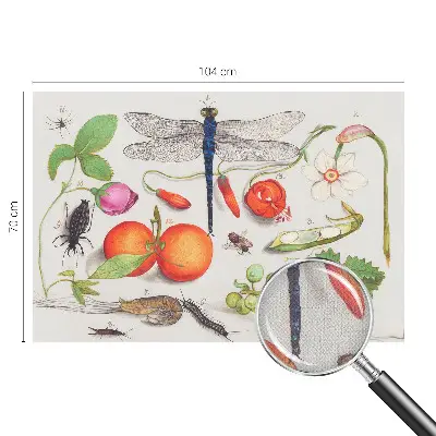 Motivtapete nach Maß mit einer Naturillustration