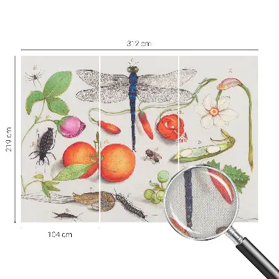 Motivtapete nach Maß mit einer Naturillustration