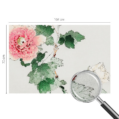 Motivtapete fürs Wohnzimmer Florale Subtilität