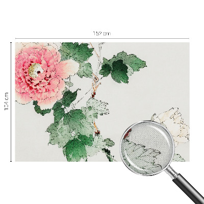 Motivtapete fürs Wohnzimmer Florale Subtilität