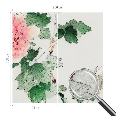 Motivtapete fürs Wohnzimmer Florale Subtilität