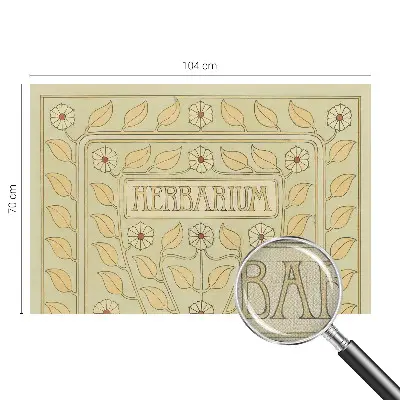 Hochwertige Bildtapete mit Pflanzenornament