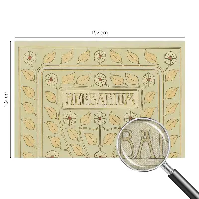 Hochwertige Bildtapete mit Pflanzenornament