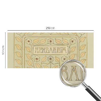 Hochwertige Bildtapete Pflanzenornament