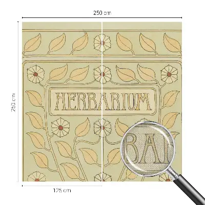Hochwertige Bildtapete mit Pflanzenornament
