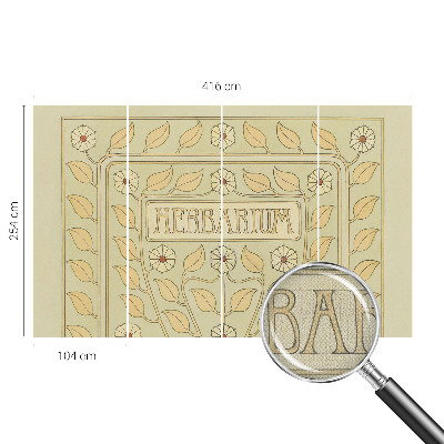 Hochwertige Bildtapete Pflanzenornament