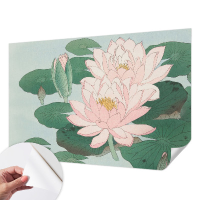 Selbstklebende Fototapete für die Wand mit Motiv Wasserlotus