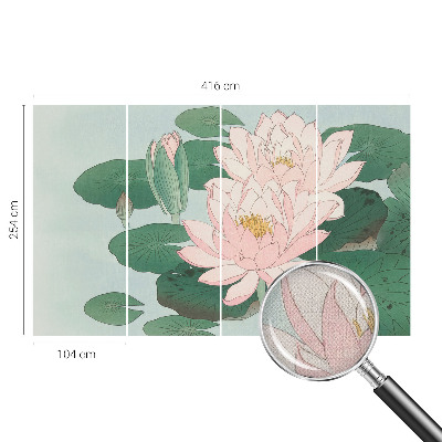 Selbstklebende Fototapete für die Wand mit Motiv Wasserlotus