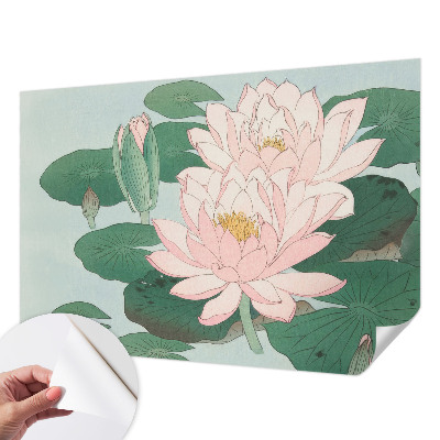Selbstklebende Fototapete für die Wand mit Motiv Wasserlotus