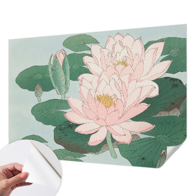 Selbstklebende Fototapete für die Wand mit Motiv Wasserlotus