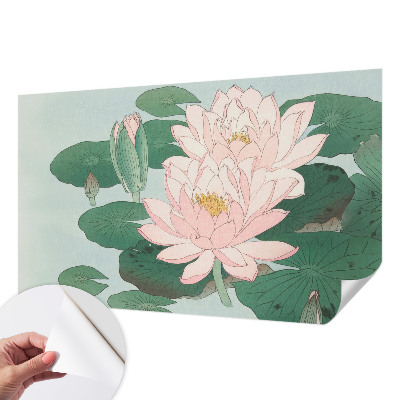 Selbstklebende Fototapete für die Wand mit Motiv Wasserlotus