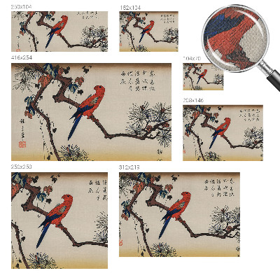 Selbstklebende Fototapete fürs Kinderzimmer Ein Vogel auf einem Ast