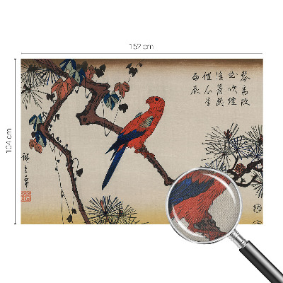 Selbstklebende Fototapete fürs Kinderzimmer Ein Vogel auf einem Ast