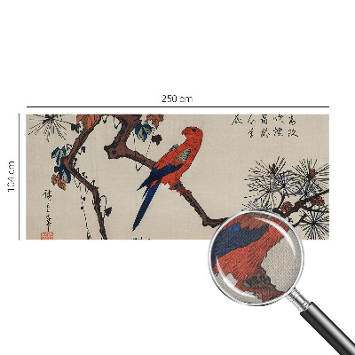 Selbstklebende Fototapete fürs Kinderzimmer Ein Vogel auf einem Ast