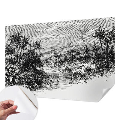 90D-Fototapete Exotisches Panorama