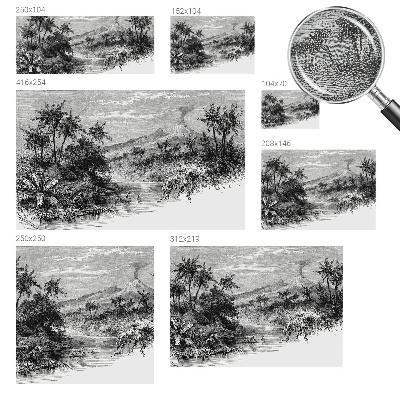 90D-Fototapete Exotisches Panorama