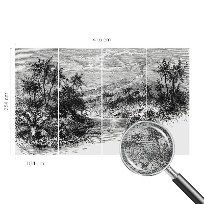 90D-Fototapete Exotisches Panorama