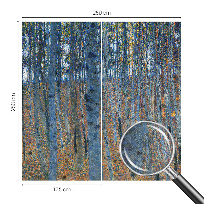 Moderne Fototapete nach Maß Birkenwald