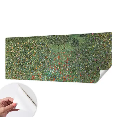 Vintage Tapete mit Motiv einer Blumenwiese