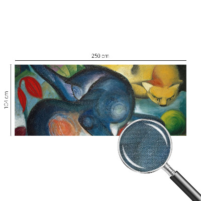 Selbstklebende Fototapete für die Wand Katzenkunst