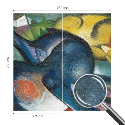 Selbstklebende Fototapete für die Wand Katzenkunst