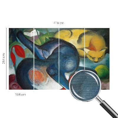 Selbstklebende Fototapete für die Wand mit Katzenmotiv