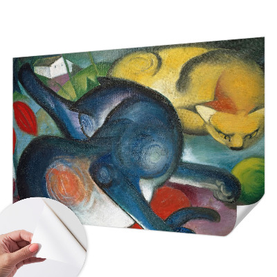 Selbstklebende Fototapete für die Wand mit Katzenmotiv
