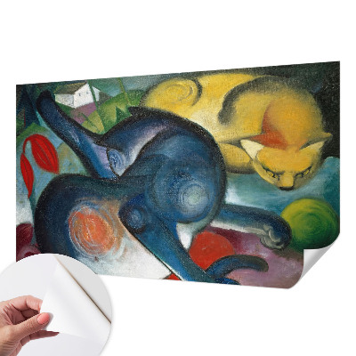 Selbstklebende Fototapete für die Wand mit Katzenmotiv