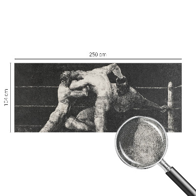 Selbstklebende Fototapete fürs Wohnzimmer mit dem Motiv eines Boxerduells
