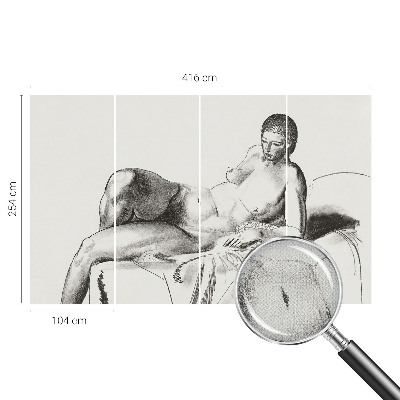 Selbstklebende Fototapete fürs Kinderzimmer Künstlerischer Akt