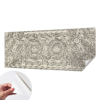 Fototapete in 3D-Optik mit klassischem Schmuckmotiv