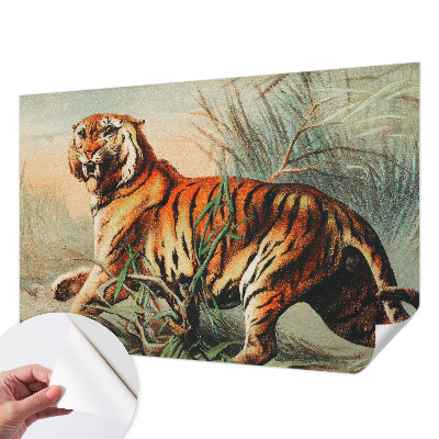 Fototapete nach Maß mit einem naturgetreuen Tigermotiv