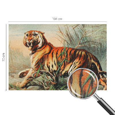 Fototapete nach Maß mit einem naturgetreuen Tigermotiv